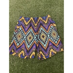 Neff Mens Board Shorts Swim Trunks Tribal Graphic Print Size M Purple Multicolor